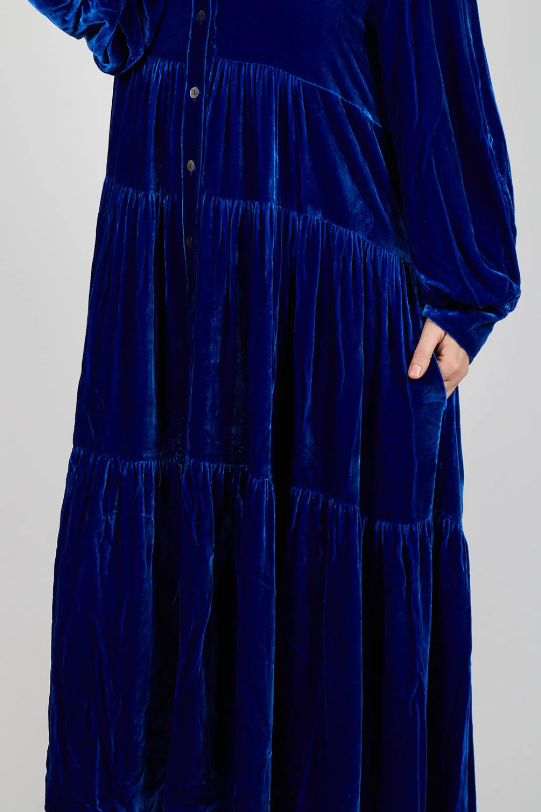 Bianco Levrin Coats^Shue Demisier in Blue Cobalt
