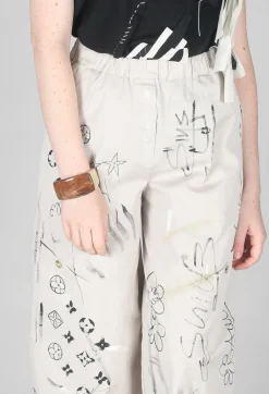 Tadashi Trousers^Signature Design Trousers in Beige