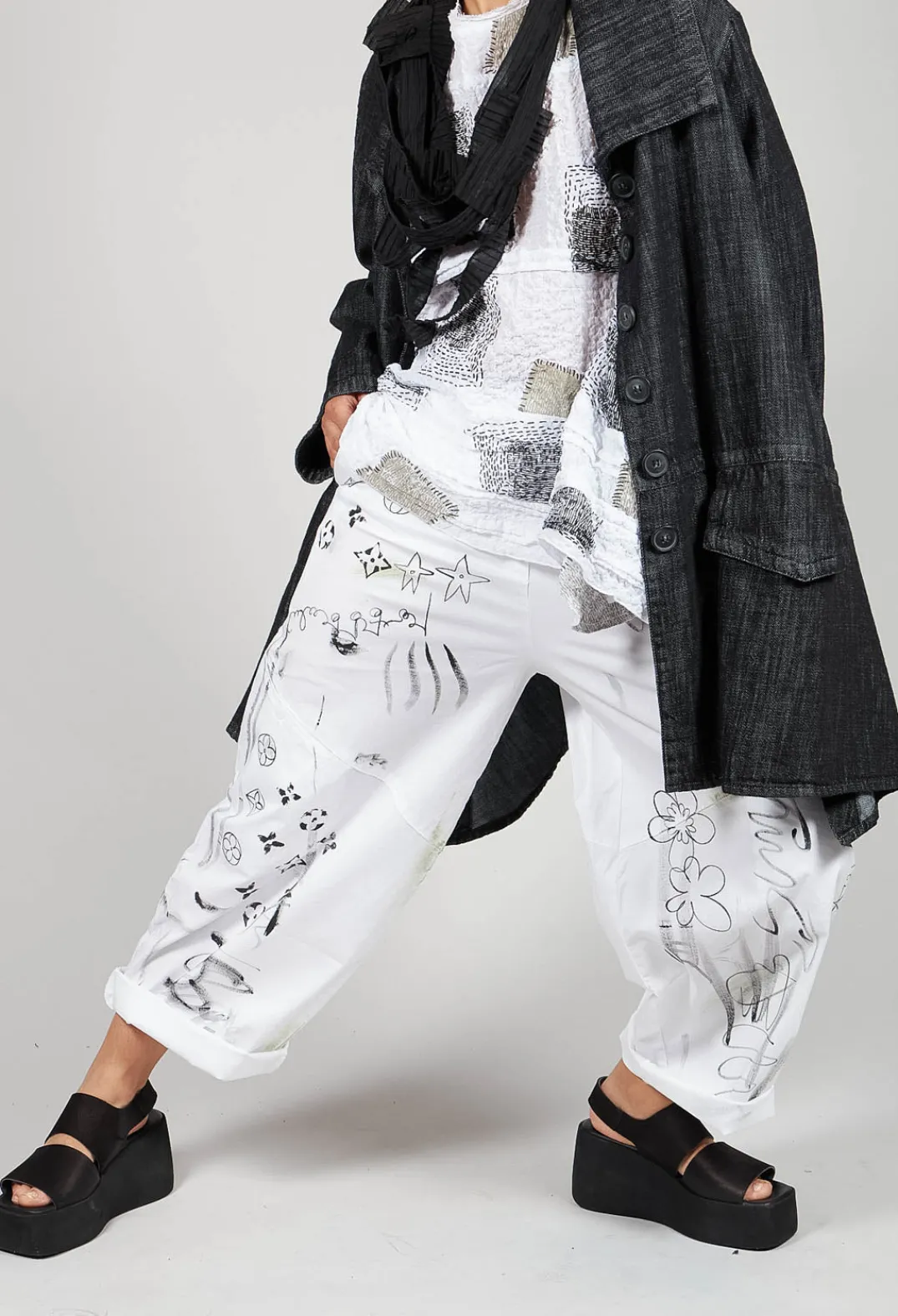 Tadashi Trousers^Signature Design Trousers in White