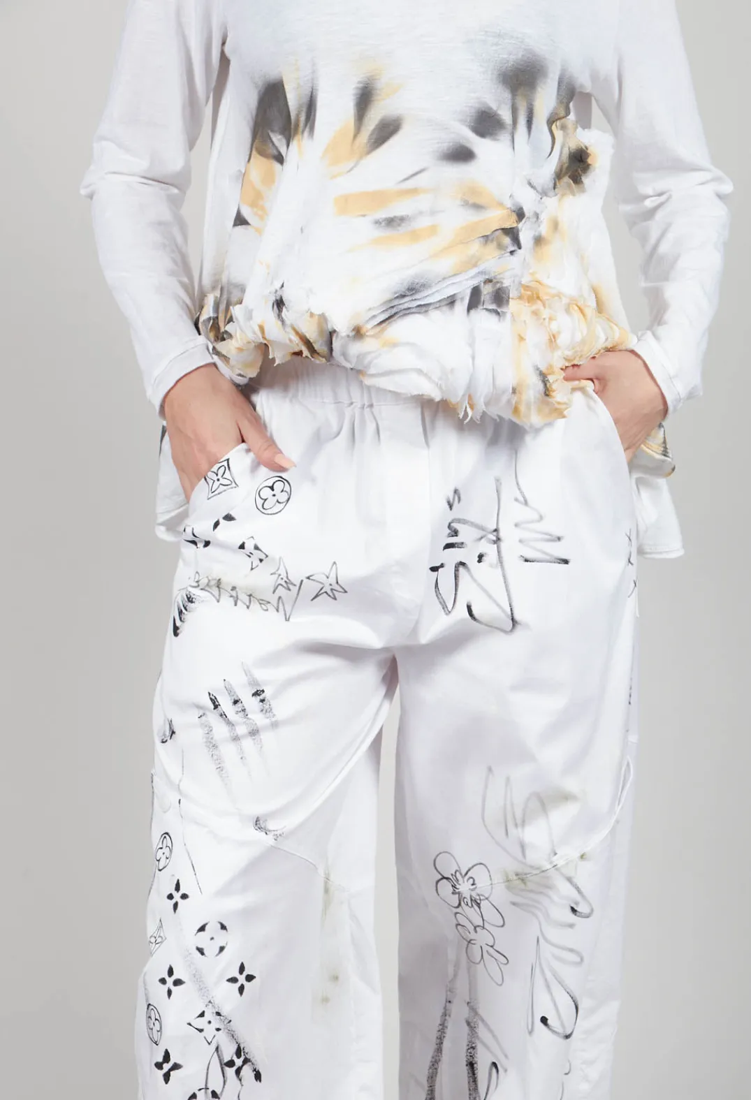 Tadashi Trousers^Signature Design Trousers in White