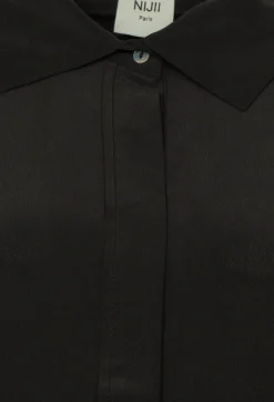 Nijii Shirts & Blouses^Silk Blouse in Black