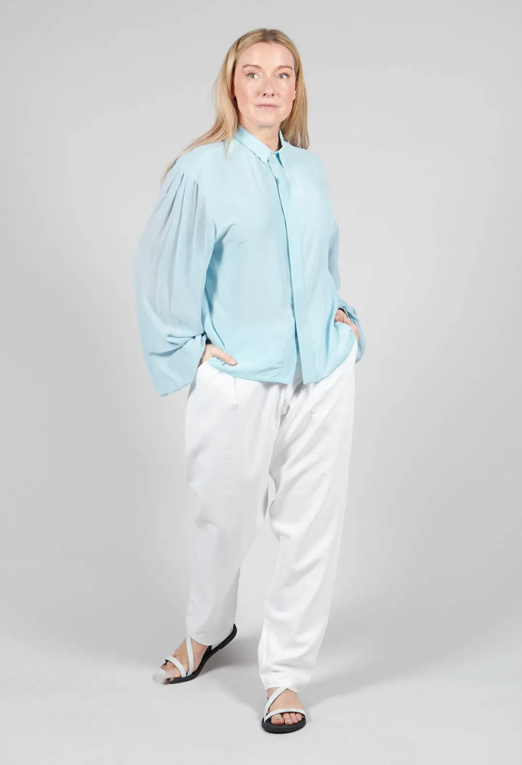 Umit Unal Shirts & Blouses^Silk Blouse in Mint