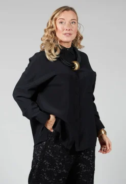Maliparmi Shirts & Blouses^Silk Blouse in Nero