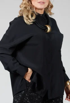 Maliparmi Shirts & Blouses^Silk Blouse in Nero