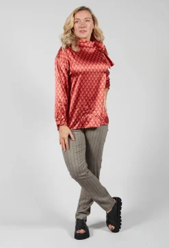 Niù Shirts & Blouses^Silk Bow Shirt in Vulcano