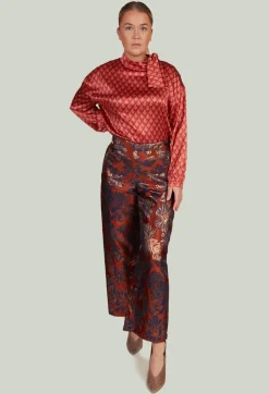 Niù Shirts & Blouses^Silk Bow Shirt in Vulcano