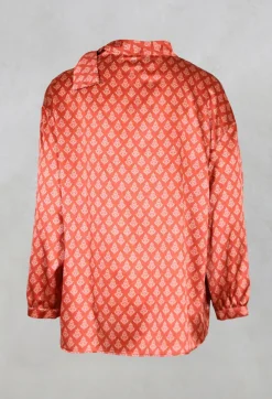Niù Shirts & Blouses^Silk Bow Shirt in Vulcano