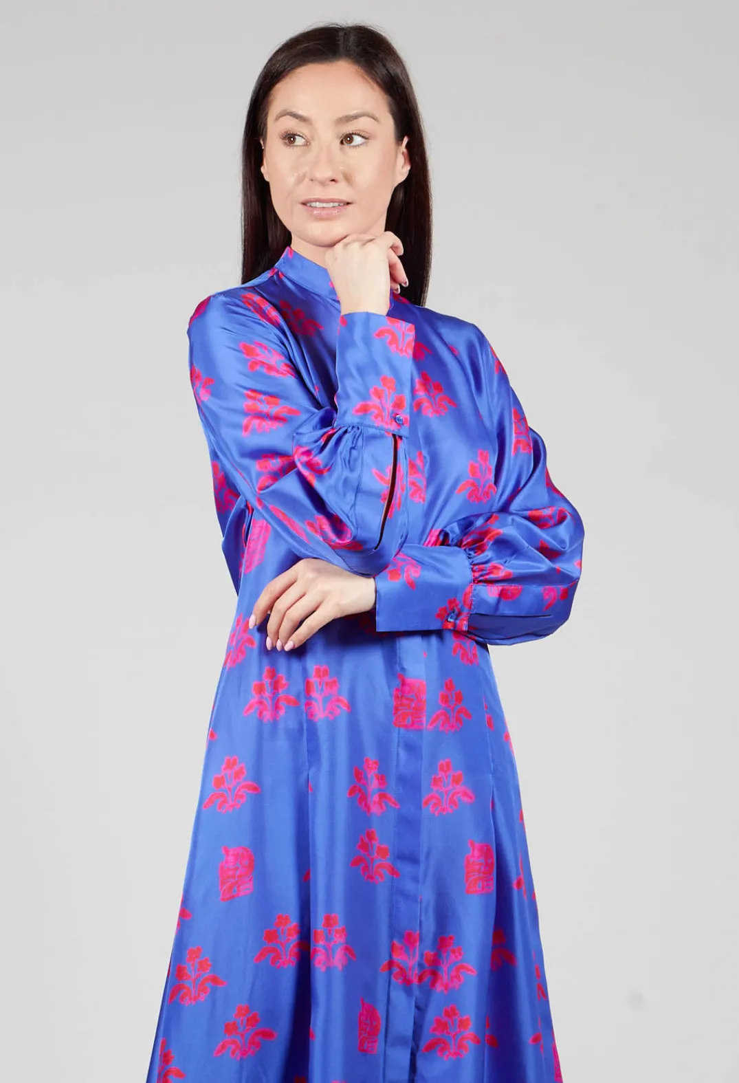 Beatrice B Dresses^Silk Chemiser Dress in Jardin Print