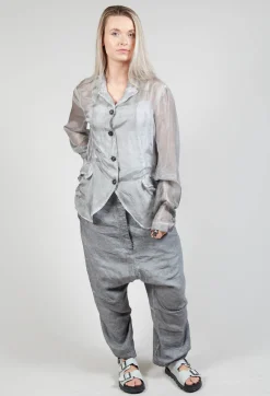 Rundholz Dip Jackets^Silk Crease Jacket in C.Coal 70% Cloud