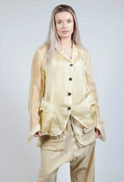 Rundholz Dip Jackets^Silk Crease Jacket in Wax Cloud