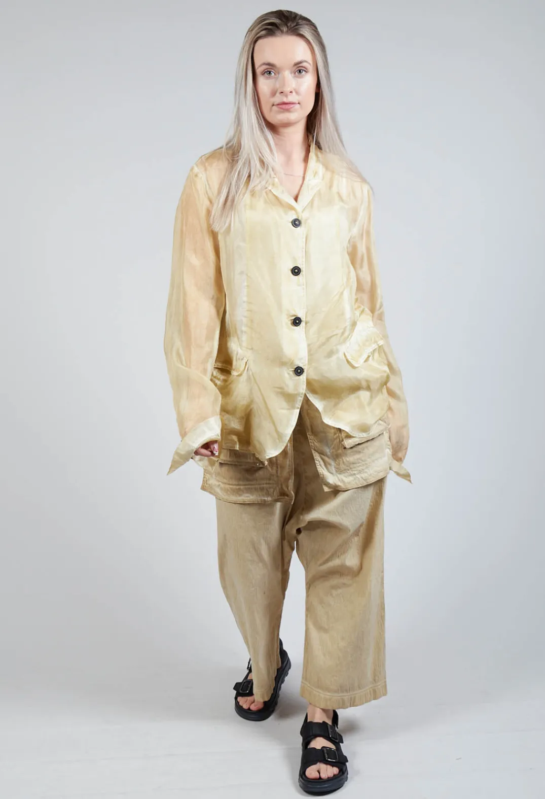 Rundholz Dip Jackets^Silk Crease Jacket in Wax Cloud