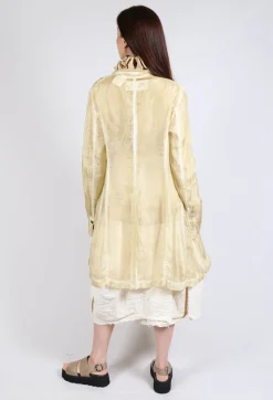 Rundholz Dip Coats^Silk Crease Overcoat in Wax Cloud