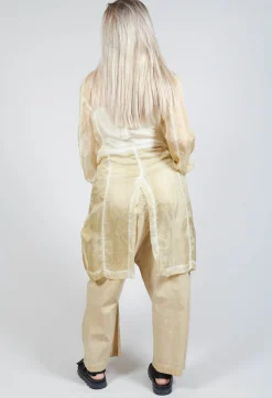 Rundholz Dip Coats^Silk Crease Overcoat in Wax Cloud