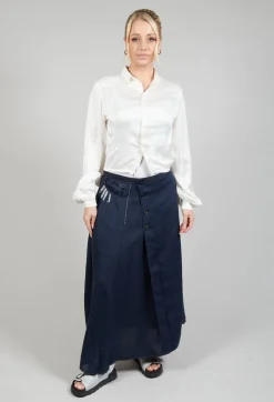 Umit Unal Shirts & Blouses^Silk Cropped Shirt in Original White