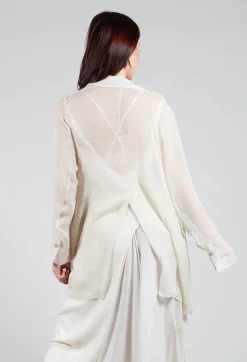 Masnada Jackets^Silk Lightweight Blazer in Chalk