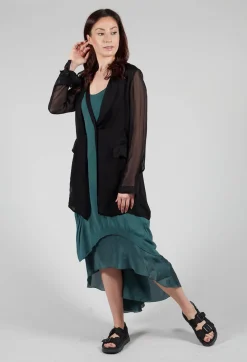Masnada Jackets^Silk Lightweight Blazer in Black