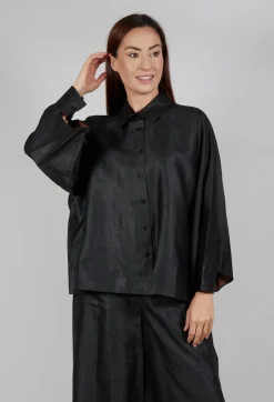 SOH Shirts & Blouses^Silk Shirt in Black