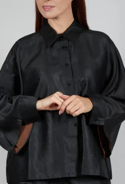 SOH Shirts & Blouses^Silk Shirt in Black