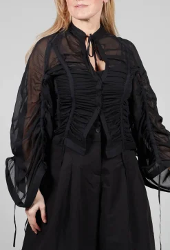 Isabel Benenato Shirts & Blouses^Silk Shirt in Black
