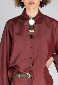 SOH Shirts & Blouses^Silk Shirt in Copper