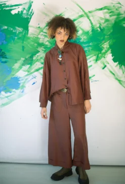 SOH Shirts & Blouses^Silk Shirt in Copper