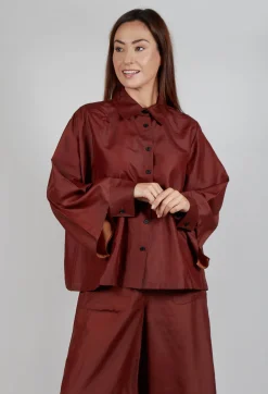 SOH Shirts & Blouses^Silk Shirt in Copper