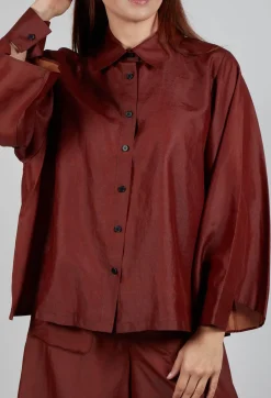 SOH Shirts & Blouses^Silk Shirt in Copper
