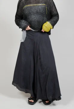Umit Unal Skirts^Silk Wrap Skirt in Black