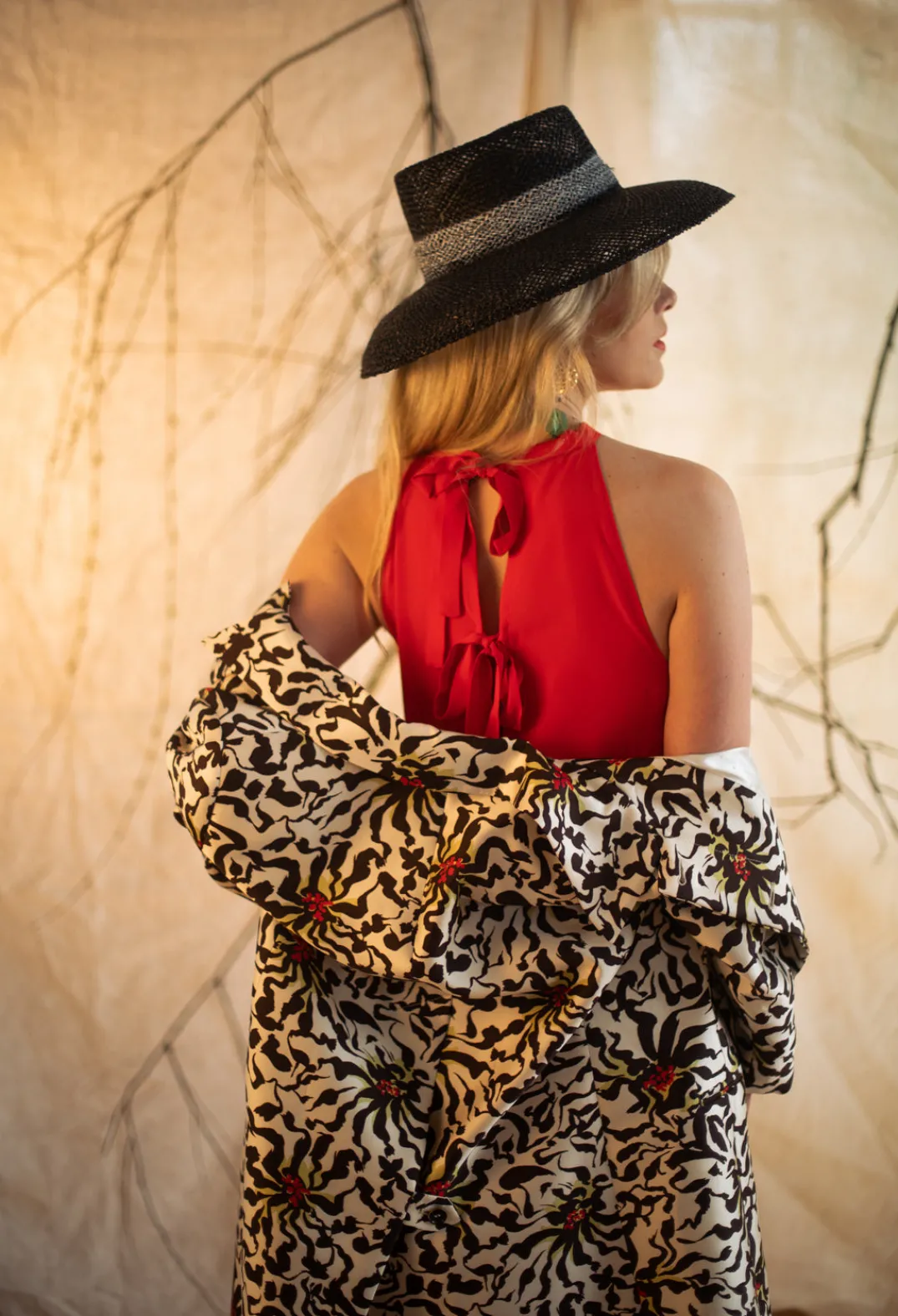 Beatrice B Jumpsuits^Silk-Blend Crepe Jumpsuit in Red