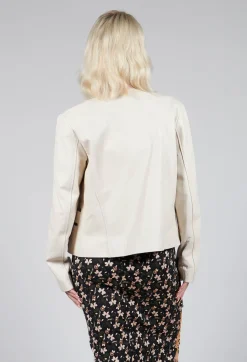 Ixos Jackets^Sinister Pelle Jacket in Sabbia
