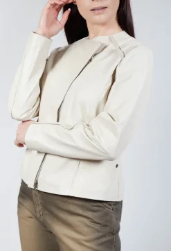 Ixos Jackets^Sinister Pelle Jacket in Sabbia