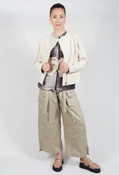 Ixos Jackets^Sinister Pelle Jacket in Sabbia