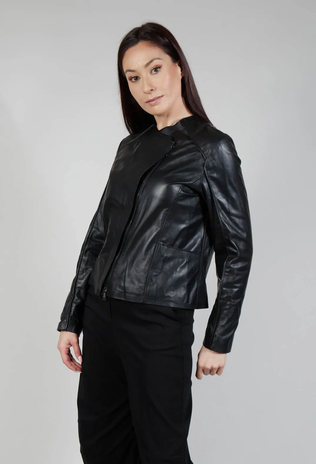 Ixos Jackets^Sinister Pelle Jacket in Black