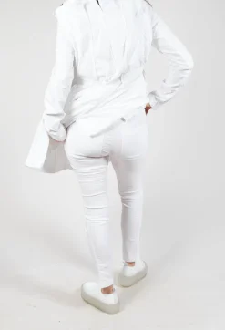 Rundholz Dip Trousers^Skinny Fit Mid-Waist Trousers in Semi Bleach