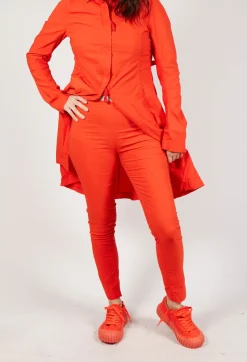 Rundholz Dip Trousers^Skinny Fit Mid-Waist Trousers in Mandarine
