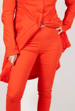 Rundholz Dip Trousers^Skinny Fit Mid-Waist Trousers in Mandarine