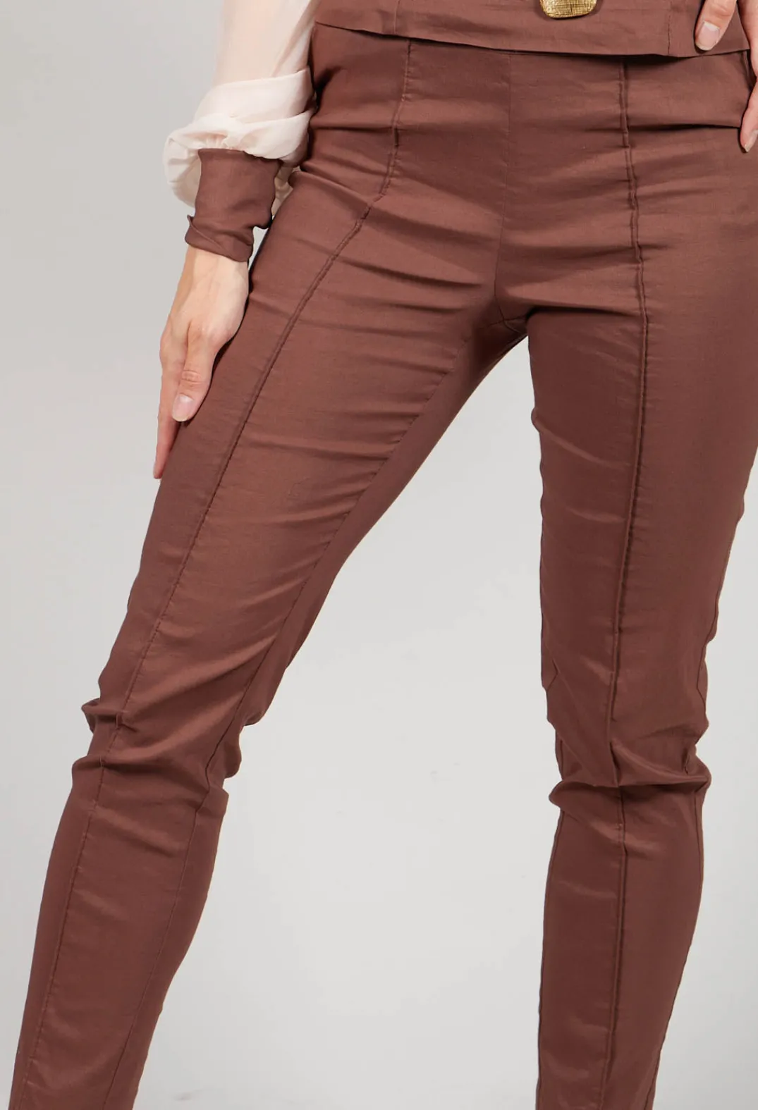 Malloni Co-ords & Suits^Skinny Trousers in Cioccolato