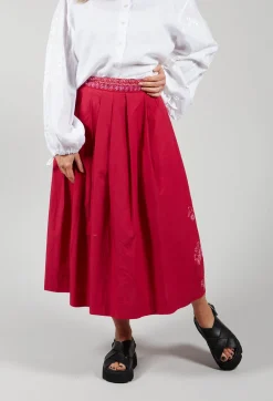 Maliparmi Skirts^Skirt in Cremisi-Crimson