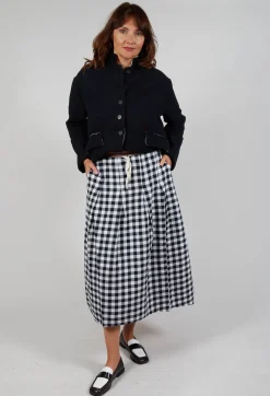 Hannoh Wessel Skirts^Skirt Jude in Navy Check