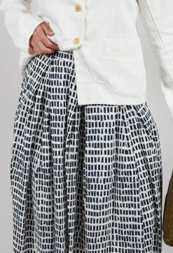Hannoh Wessel Skirts^Skirt Print Jnes in Navy Sticks