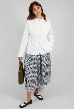 Hannoh Wessel Skirts^Skirt Print Jnes in Navy Sticks