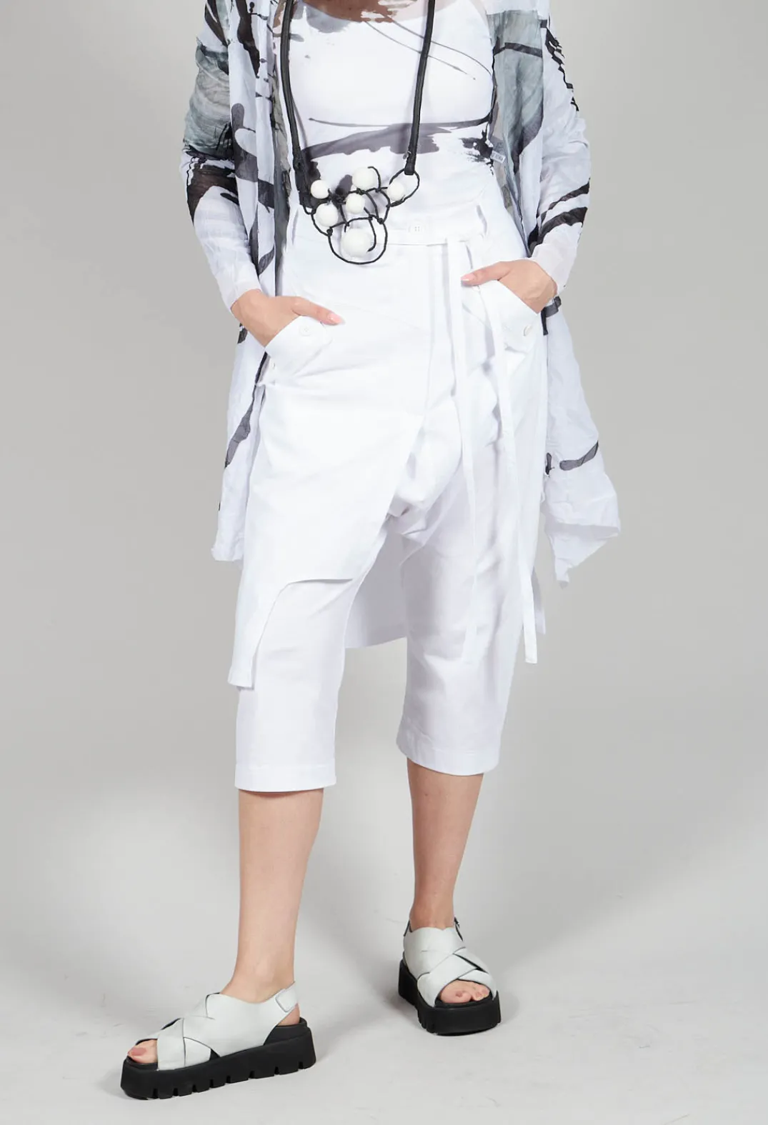 Pal Offner Trousers^Skirt Trousers in White