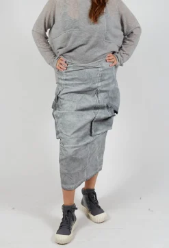 Rundholz Dip Skirts^Skirt with Bleached Stitching in Pencil Cloud