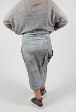 Rundholz Dip Skirts^Skirt with Bleached Stitching in Pencil Cloud
