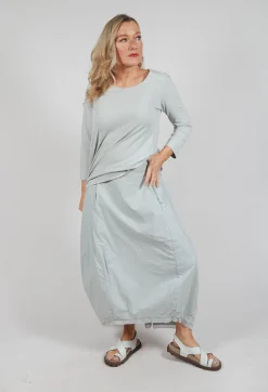 Rundholz Black Label Skirts^Skirt with Mesh Detail Hem in Grey