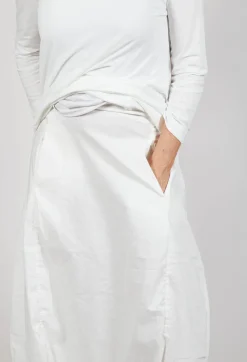 Rundholz Black Label Skirts^Skirt with Mesh Detail Hem in Offwhite