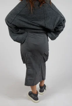 Rundholz Dip Skirts^Skirt with Statement Pockets in Coal Cloud