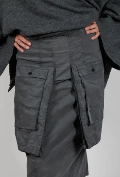 Rundholz Dip Skirts^Skirt with Statement Pockets in Coal Cloud
