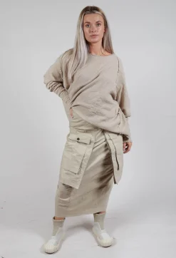 Rundholz Dip Skirts^Skirt with Statement Pockets in Eraser