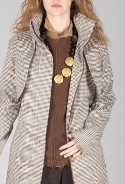 BRGN Coats^Skyet Coat in Beige Check